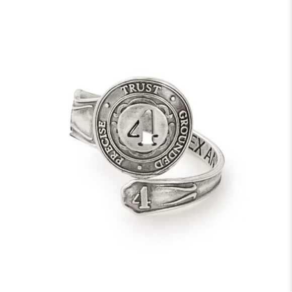 Alex and Ani, Number 4 Spoon Ring, NWT - Picture 1 of 3